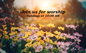 Join us for worship at 10 AM